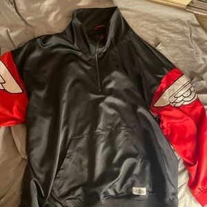 Men's Jordan Brand Black Wings Classics Quarter-Zip Jacket